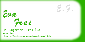 eva frei business card
